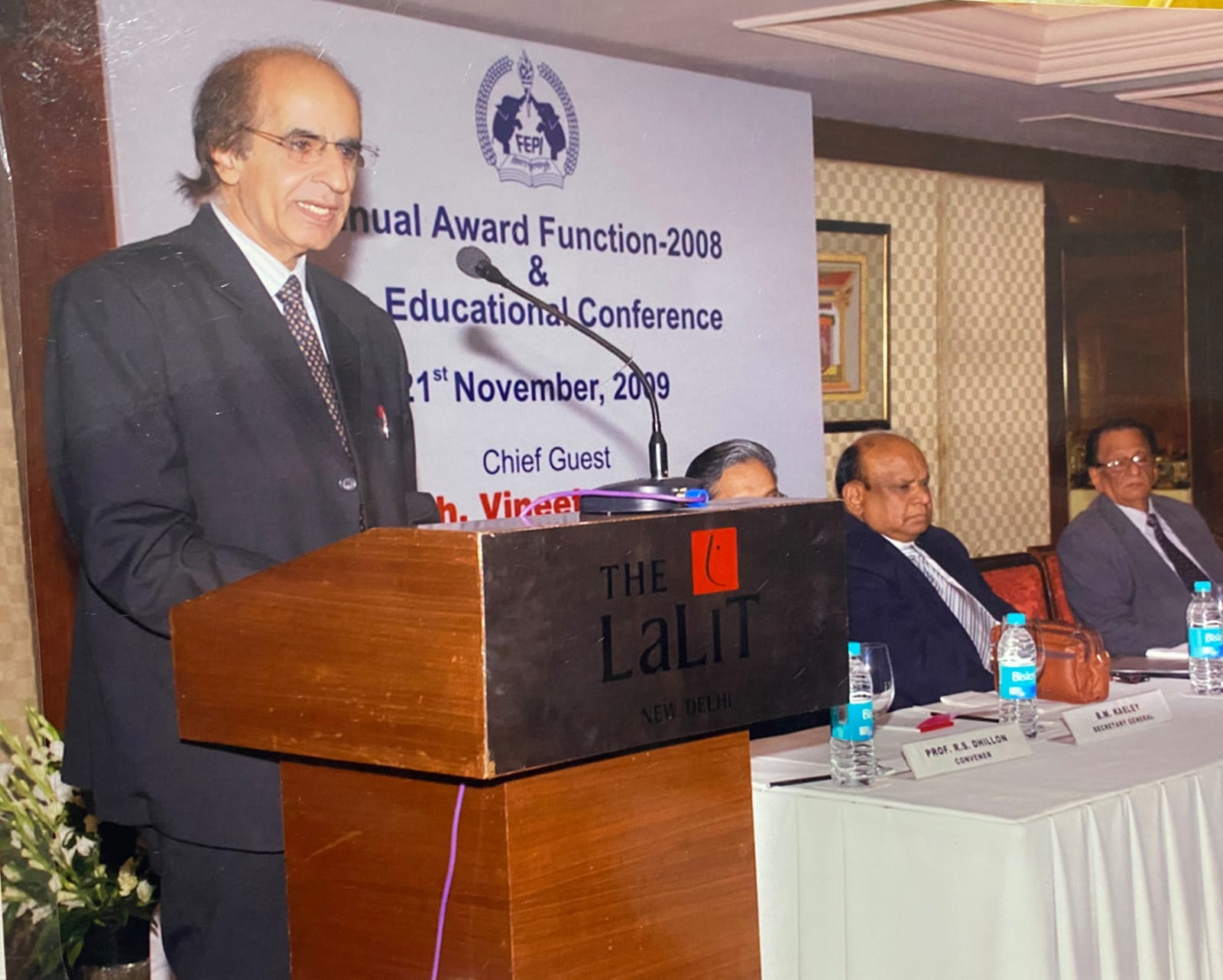 Prof. Dhillon as Convener at FEPI 2009 Conference