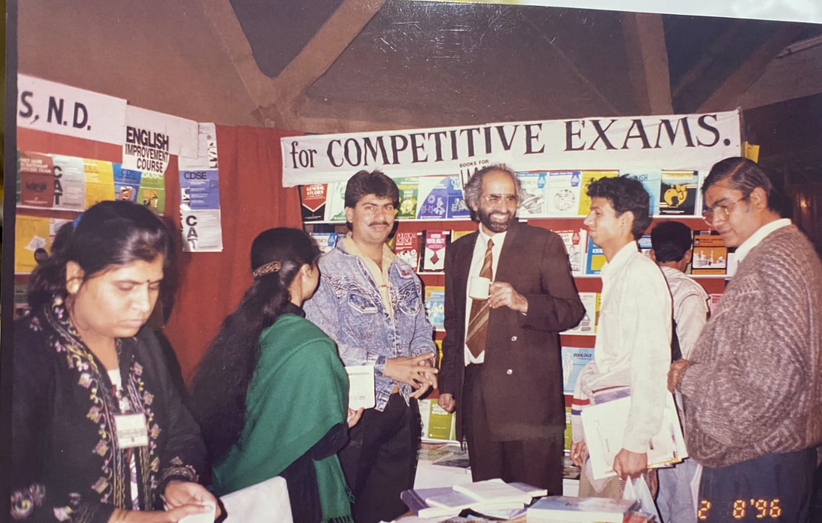 Prof. Dhillon at a book fair, 1996